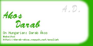 akos darab business card